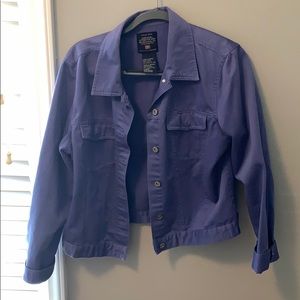 Purple denim jacket